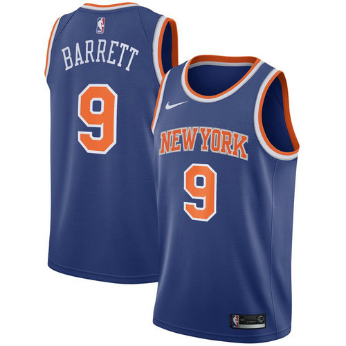 maglie R.J. Barrett 9 2019 new york knicks blu